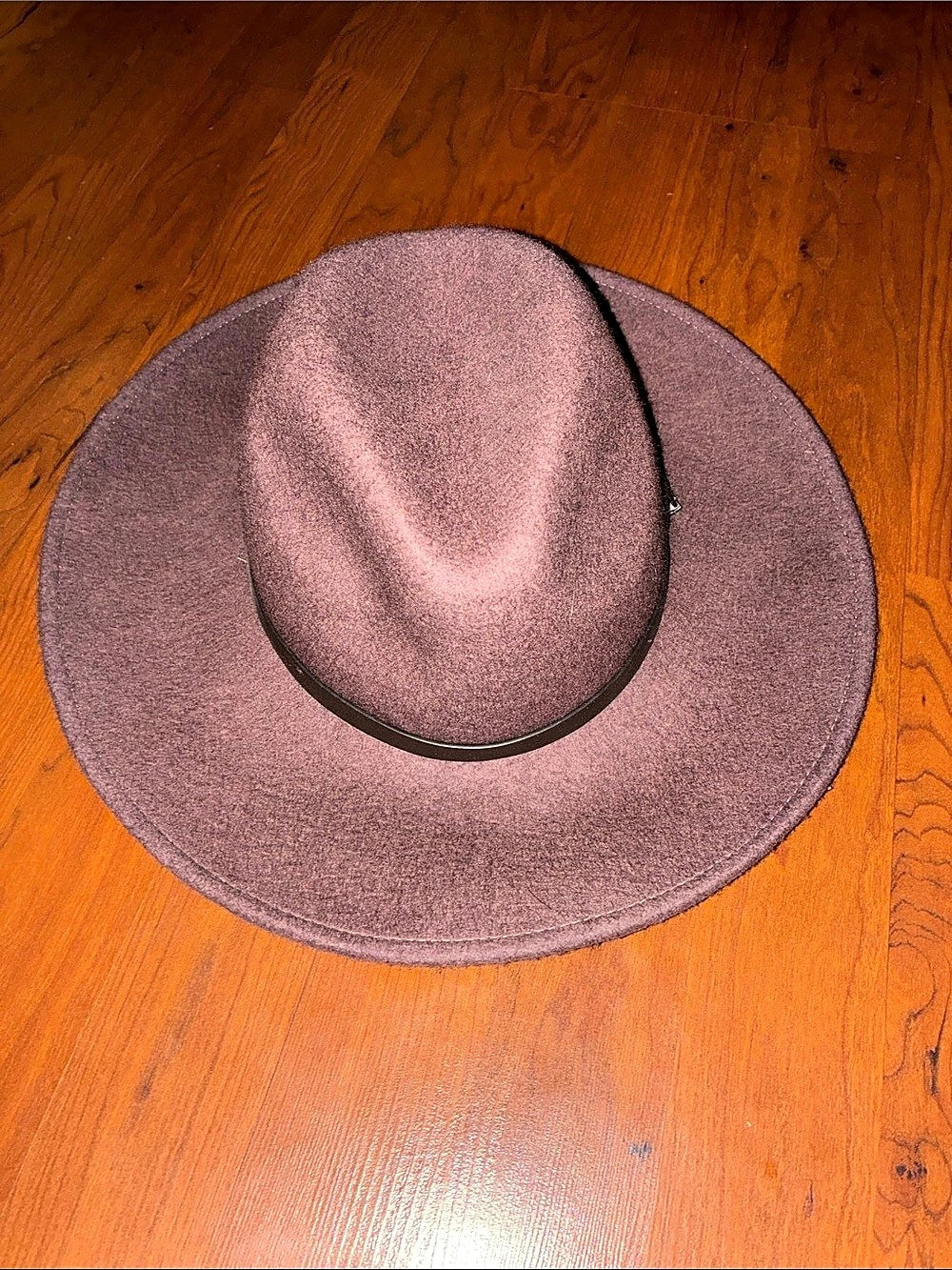 Wide Brim Hat in Brown
